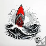 Tat tattoo sketch, wade surfing through cosmi… – style Jagger Old – tattoo sketch (14.11.2025 09:12)