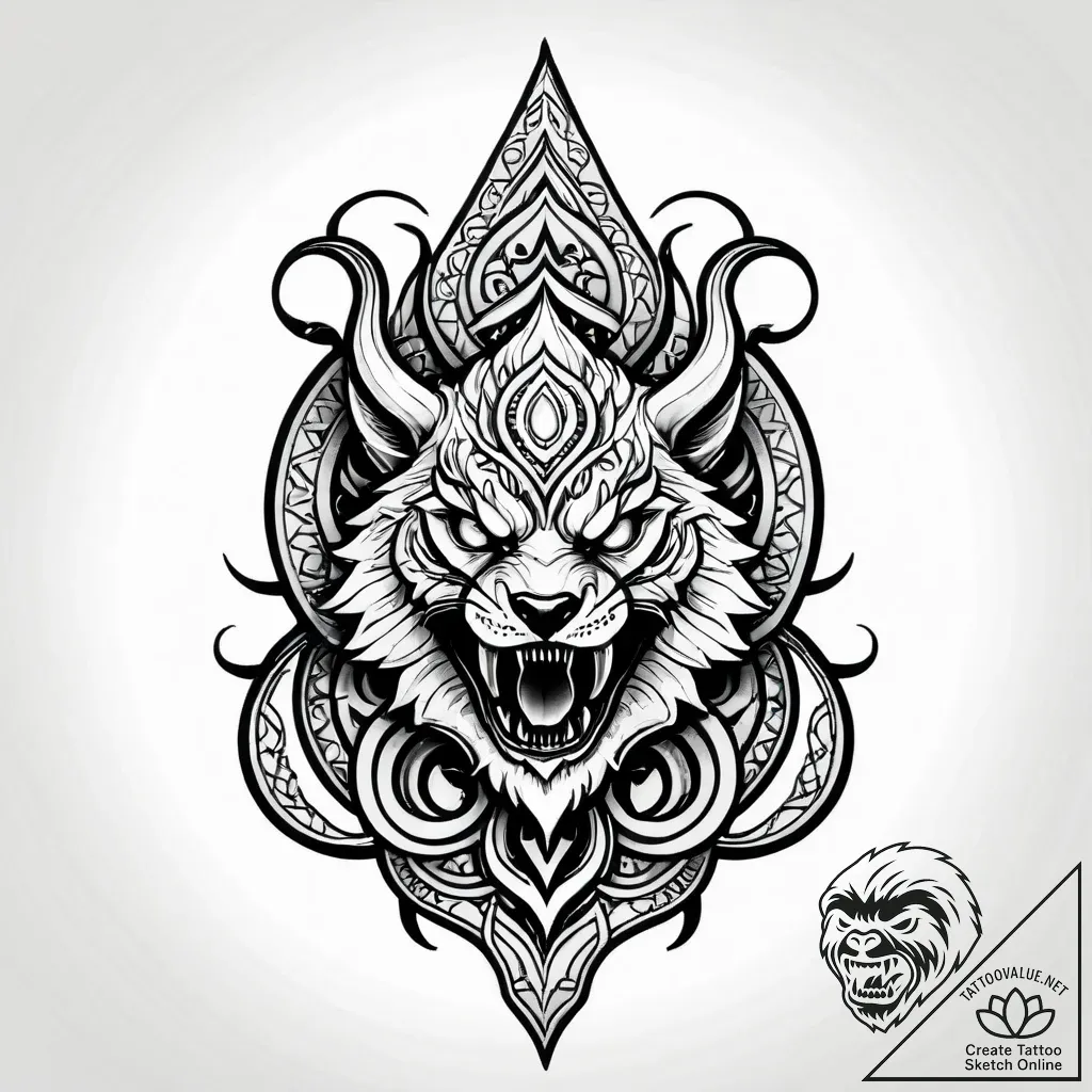 Tat tattoo sketch, ballister and nimona fight... - style Jagger Old - tattoo sketch (14.11.2025 09:32)