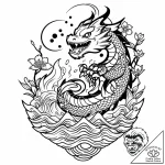 Pac-man being chased by a photorealistic ghos… – style Jaeger Mini – tattoo sketch (14.11.2025 09:46)