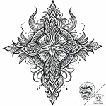 Vodyanoy (water spirit), tattoo flash sheet d… – style Jaeger Mini – tattoo sketch (14.11.2025 10:06)