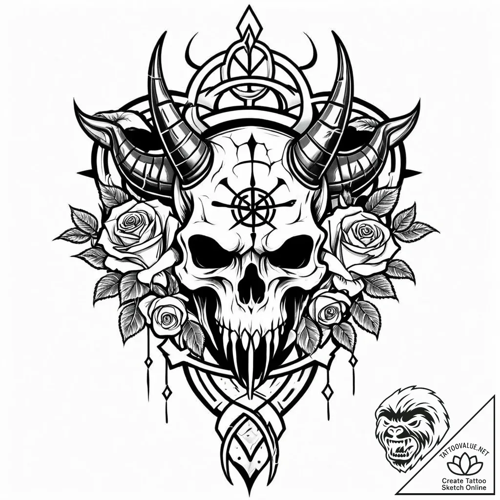 Kirin hoof on cracked sigil, tattoo sketch de... - style Jaeger Mini - tattoo sketch (14.11.2025 11:26)