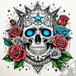 Opal chain winding through stars, concept art… – style Jaeger Simple – tattoo sketch (14.11.2025 11:42)