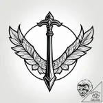 Gavel and sounding block, symbolizing judgmen… – style Jagger Old – tattoo sketch (14.11.2025 12:31)