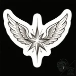 Jungle wings devouring starlight, tattoo flas… – style Flux Inscriptions – tattoo sketch (14.11.2025 12:37)
