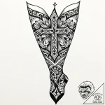 Stockings, tattoo sketch design, sepia tone s… – style Jaeger Mini – tattoo sketch (14.11.2025 13:06)