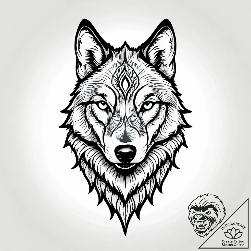 Gnashing teeth of a wolf in the dark, tattoo... - style Jagger Old - tattoo sketch (14.11.2025 14:32)