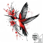 Tat tattoo sketch, fine feathered colibri fee… – style Jaeger Mini – tattoo sketch (14.11.2025 14:47)