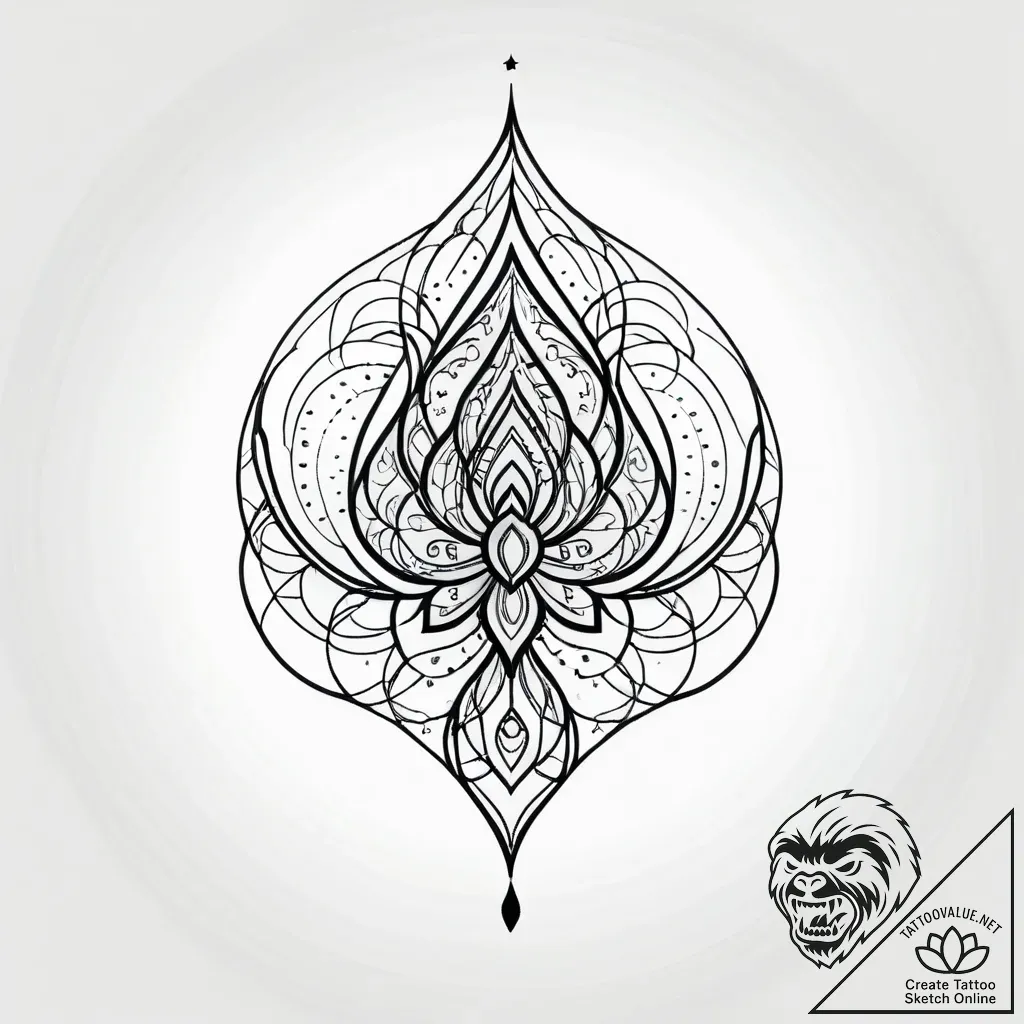 A whimsical bubble floating in air, delicate,... - style Jagger Old - tattoo sketch (14.11.2025 14:51)