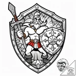 Tattoo sketch, asterix standing proud with sh… – style Jaeger Mini – tattoo sketch (14.11.2025 15:06)