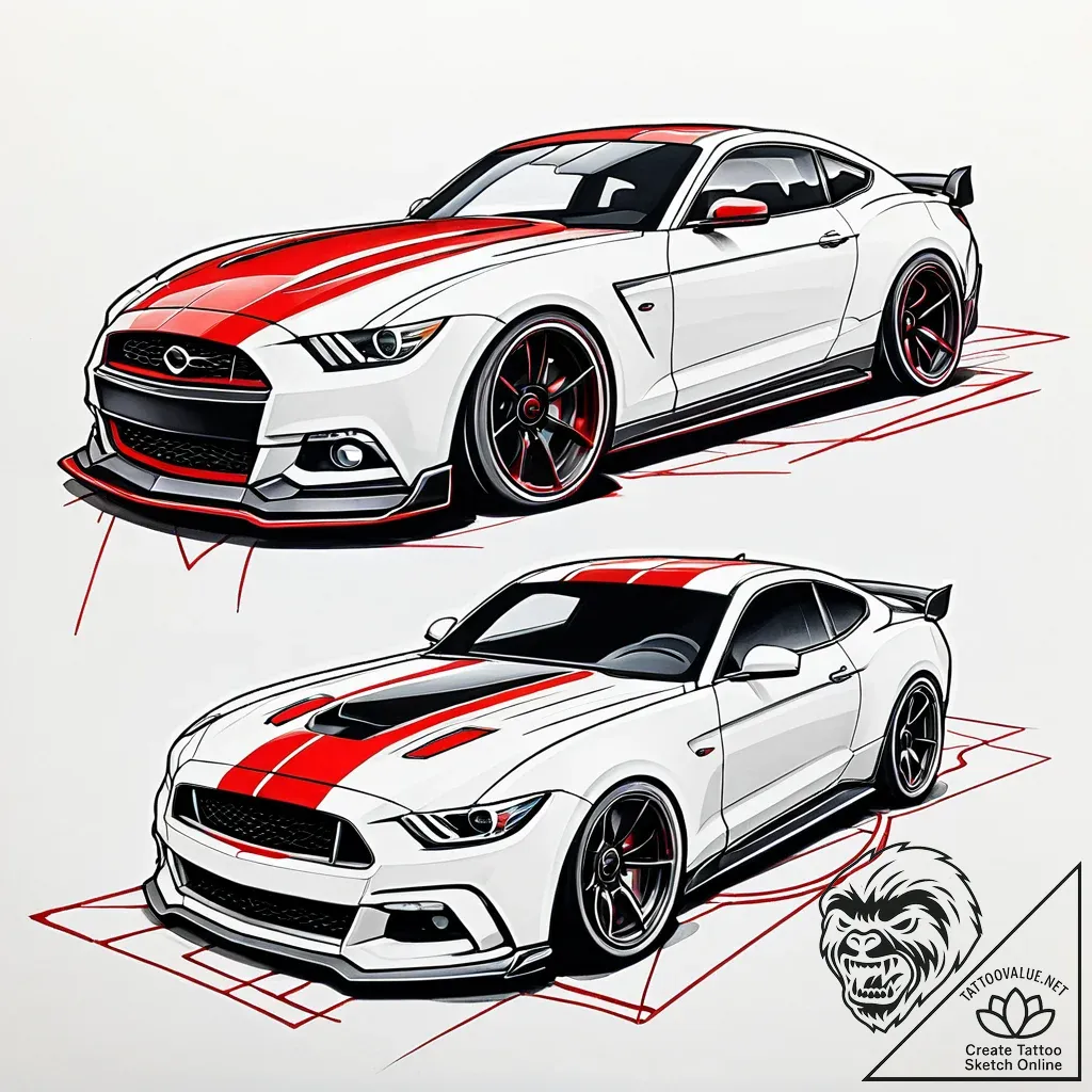 с‚р°с‡рєрё 2 рё 3 (cars 2 вђ“ 2011, cars 3 вђ... - style Jaeger Simple - tattoo sketch (14.11.2025 16:17)