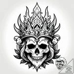 Flaming helm crowned in ivy, tattoo flash she… – style Jagger Old – tattoo sketch (14.11.2025 17:17)