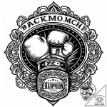 A vintage boxing glove with a championship be… – style Jaeger Mini – tattoo sketch (14.11.2025 21:07)