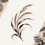 Tat tattoo sketch, delicate reeds bending gen… – style Flux Inscriptions – tattoo sketch (14.11.2025 22:07)