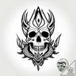 Hand giving the ‘rock on’ sign, skeletal, tat… – style Jagger Old – tattoo sketch (14.11.2025 22:37)