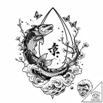 Payload fairing of a rocket, opening to relea… – style Jaeger Mini – tattoo sketch (15.11.2025 03:06)