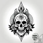 Bone tower crumbling in void, concept art for… – style Jagger Old – tattoo sketch (15.11.2025 03:56)