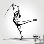 A detailed balance beam in gym, challenging,,… – style Jagger Old – tattoo sketch (15.11.2025 05:16)