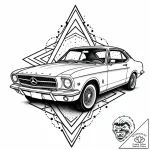 Car, artistic tattoo sketch, dotwork tattoo s… – style Jaeger Mini – tattoo sketch (15.11.2025 05:46)