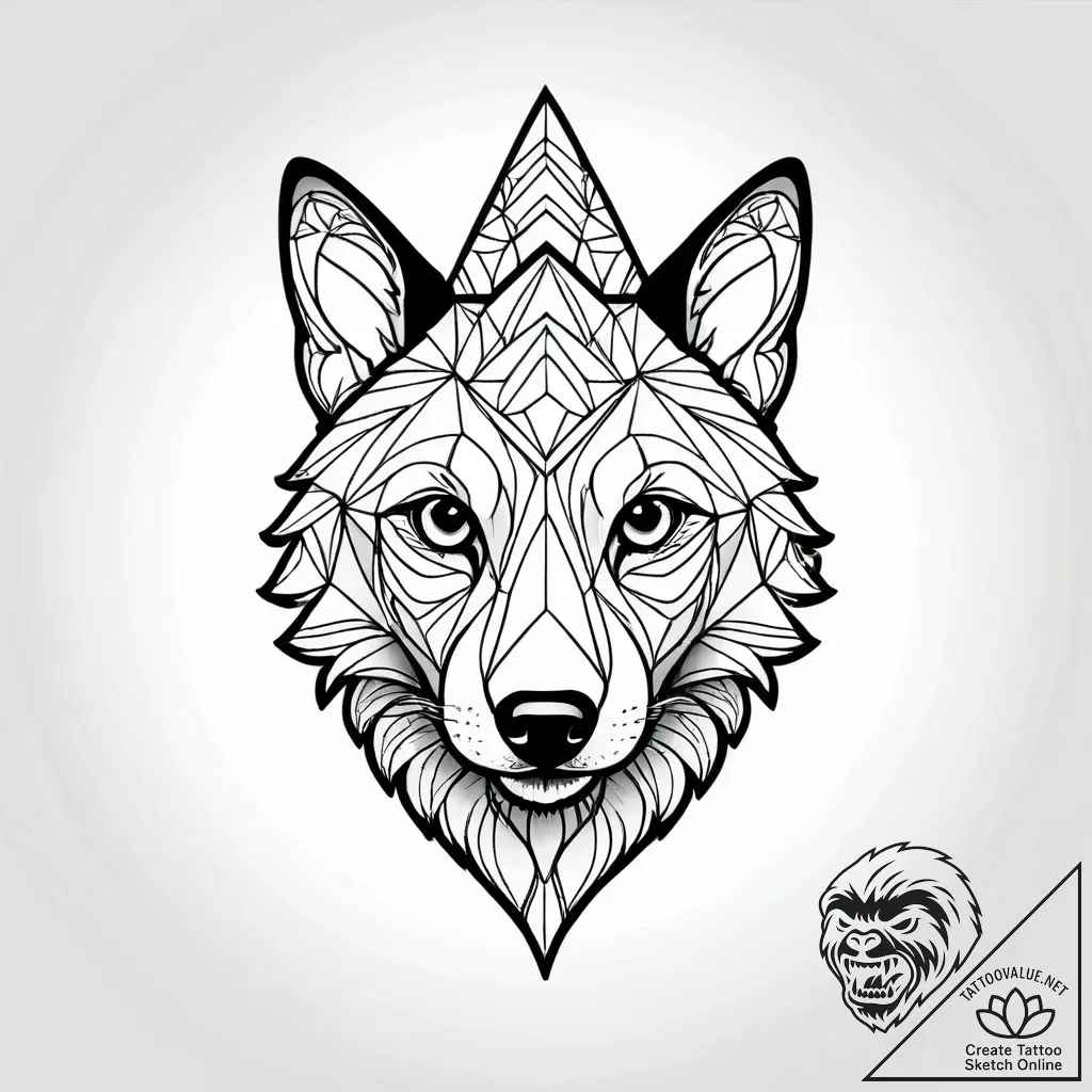 Tattoo sketch, morph in cute animal form, whi... - style Jagger Old - tattoo sketch (15.11.2025 05:56)