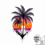 Tat tattoo sketch, palm tree fronds silhouett… – style Jaeger Mini – tattoo sketch (15.11.2025 07:46)