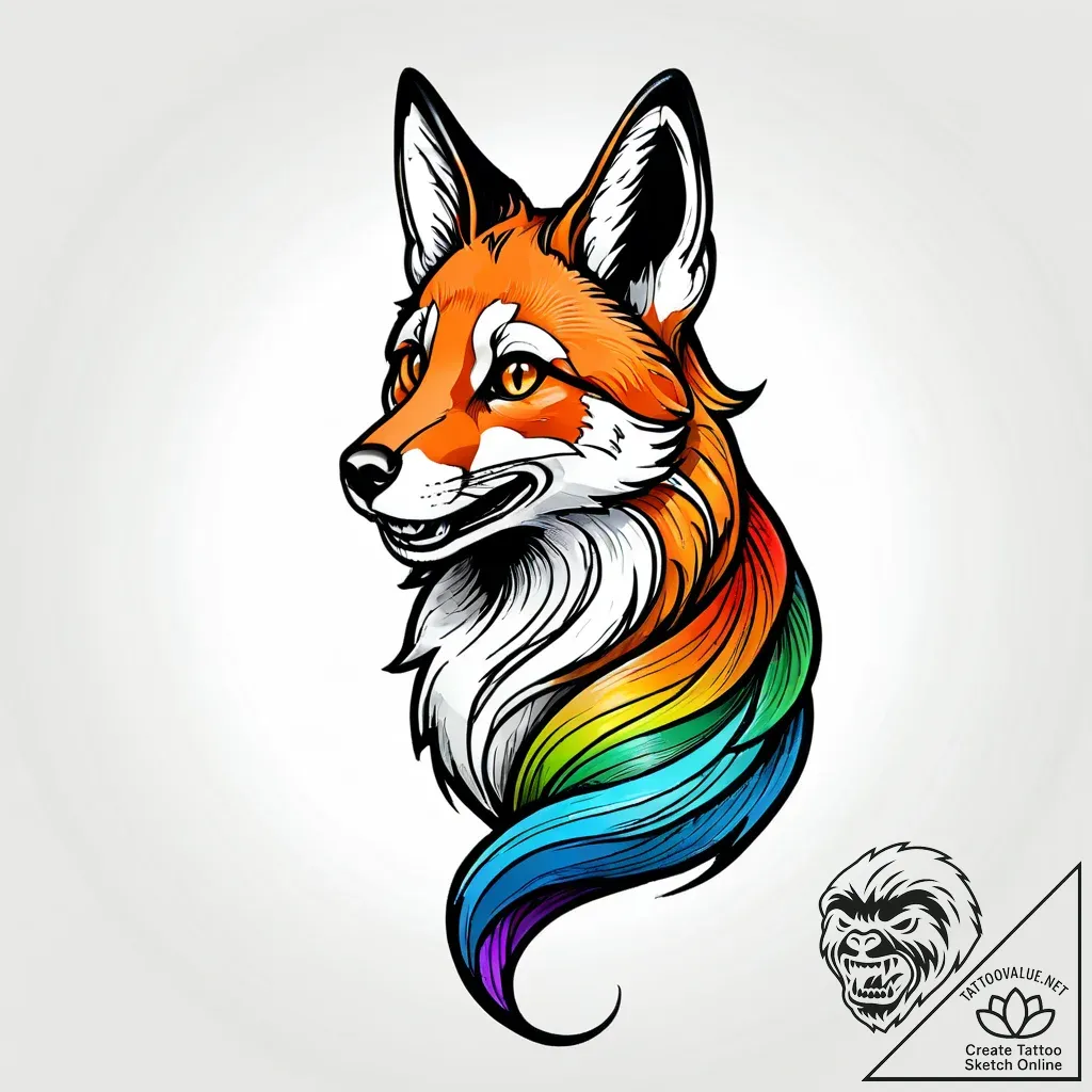 Tattoo sketch, nick wilde sly grin with fox t... - style Jagger Old - tattoo sketch (15.11.2025 07:57)
