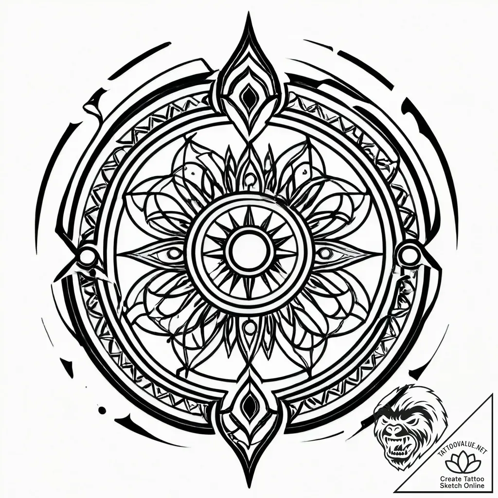 Iron glyph shattering celestial gate, tattoo... - style Jagger Old - tattoo sketch (15.11.2025 10:37)