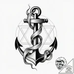 Abyssal anchor entangled in ghostly seaweed,… – style Flux Inscriptions – tattoo sketch (15.11.2025 12:07)
