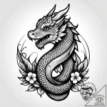 Hydrangea, tattoo drawing outline, dotwork sh… – style Jagger Old – tattoo sketch (15.11.2025 12:36)