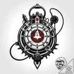 A ghostbusters ghost trap – style Jagger Old – tattoo sketch (15.11.2025 13:56)