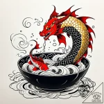 Kintsugi bowl bleeding golden light, tattoo s… – style Jaeger Simple – tattoo sketch (15.11.2025 17:37)