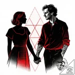 Tat tattoo sketch, saoirse and ben hand in ha… – style Flux Inscriptions – tattoo sketch (15.11.2025 19:17)