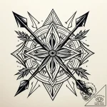 Quiver of spectral arrows, tattoo flash sheet… – style Jaeger Simple – tattoo sketch (15.11.2025 20:07)
