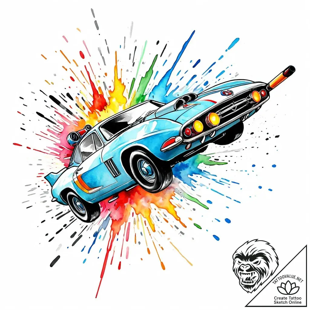 Tattoo sketch, finn mcmissile shooting gadget... - style Jaeger Mini - tattoo sketch (15.11.2025 23:02)