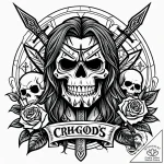 Tattoo sketch, grug crood protecting family w… – style Jaeger Simple – tattoo sketch (15.11.2025 23:37)