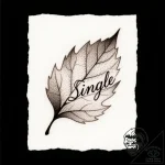 Tattoo design a single, delicate leaf with a… – style Flux Inscriptions – tattoo sketch (16.11.2025 00:12)