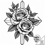 Tat tattoo sketch, romantic silhouette framed… – style Jaeger Mini – tattoo sketch (16.11.2025 00:41)