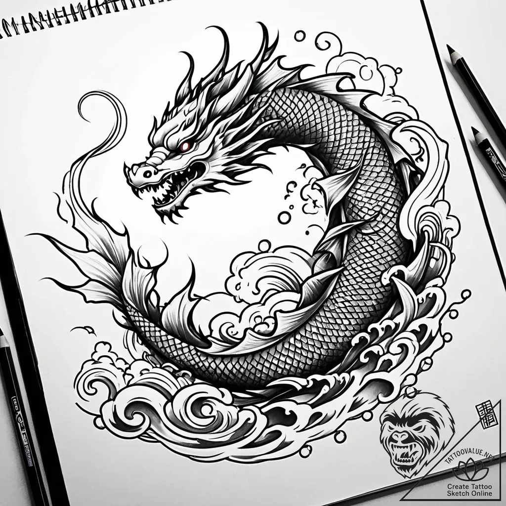 Tat tattoo sketch, influencer silhouette surr... - style Jaeger Simple - tattoo sketch (16.11.2025 00:57)