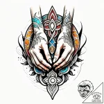 Tattoo sketch, chihiro holding hands with hak… – style Jagger Old – tattoo sketch (16.11.2025 01:26)