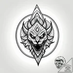 Eskiz.to, tattoo sketch, boo silhouette with… – style Jagger Old – tattoo sketch (16.11.2025 02:27)