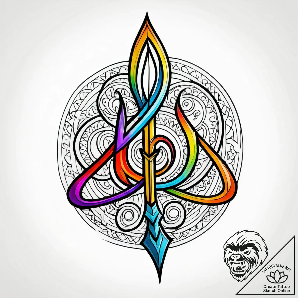 Tattoo sketch a single, empowering word (e.g.... - style Jagger Old - tattoo sketch (16.11.2025 02:47)