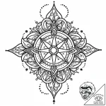 Dreyfus-style industrial design symbol, tatto… – style Jaeger Mini – tattoo sketch (16.11.2025 03:22)