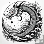 Tattoo sketch, thin crescent moon glowing sof… – style Jaeger Simple – tattoo sketch (16.11.2025 03:37)