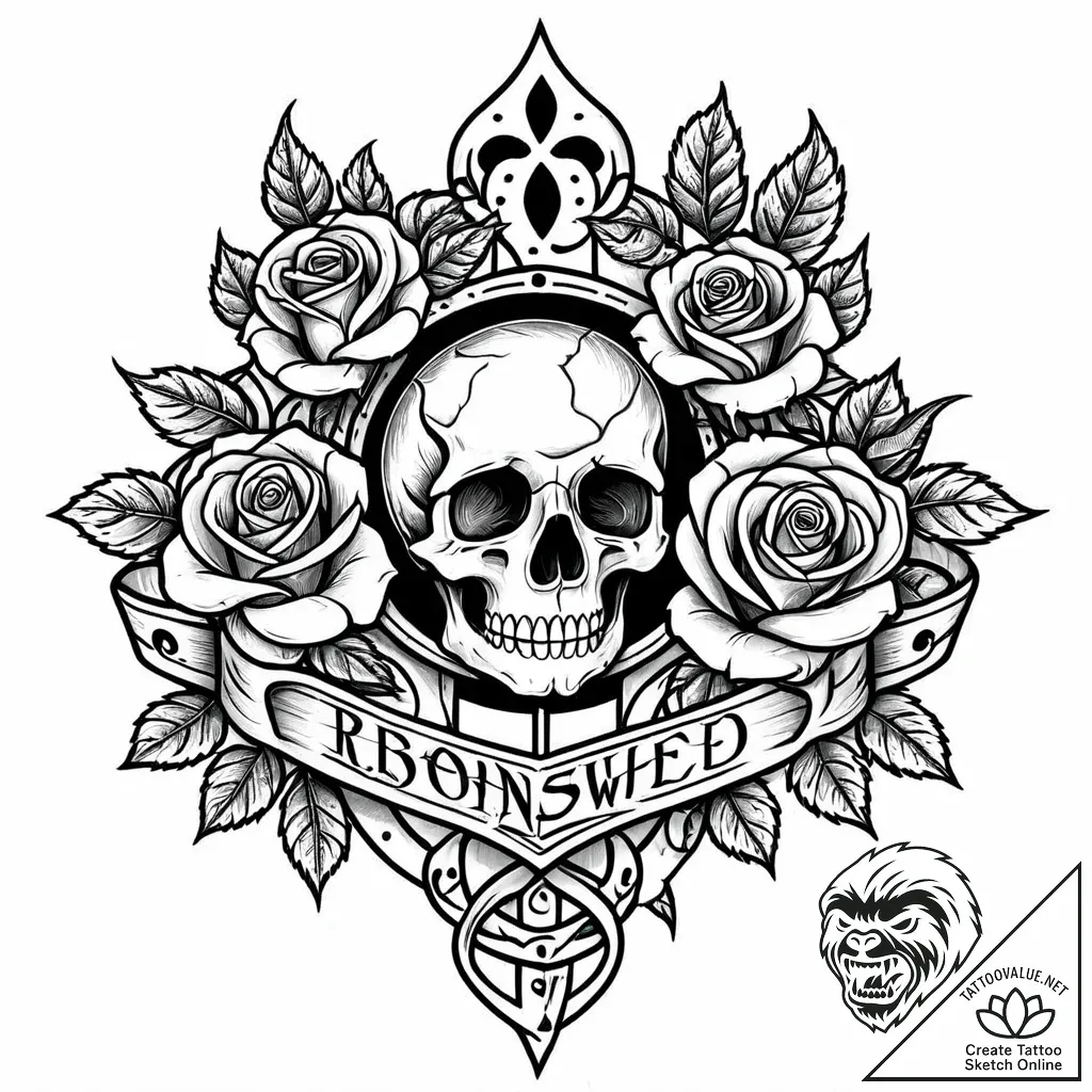 Tat tattoo sketch, bronagh surrounded by seaw... - style Jaeger Mini - tattoo sketch (16.11.2025 05:22)