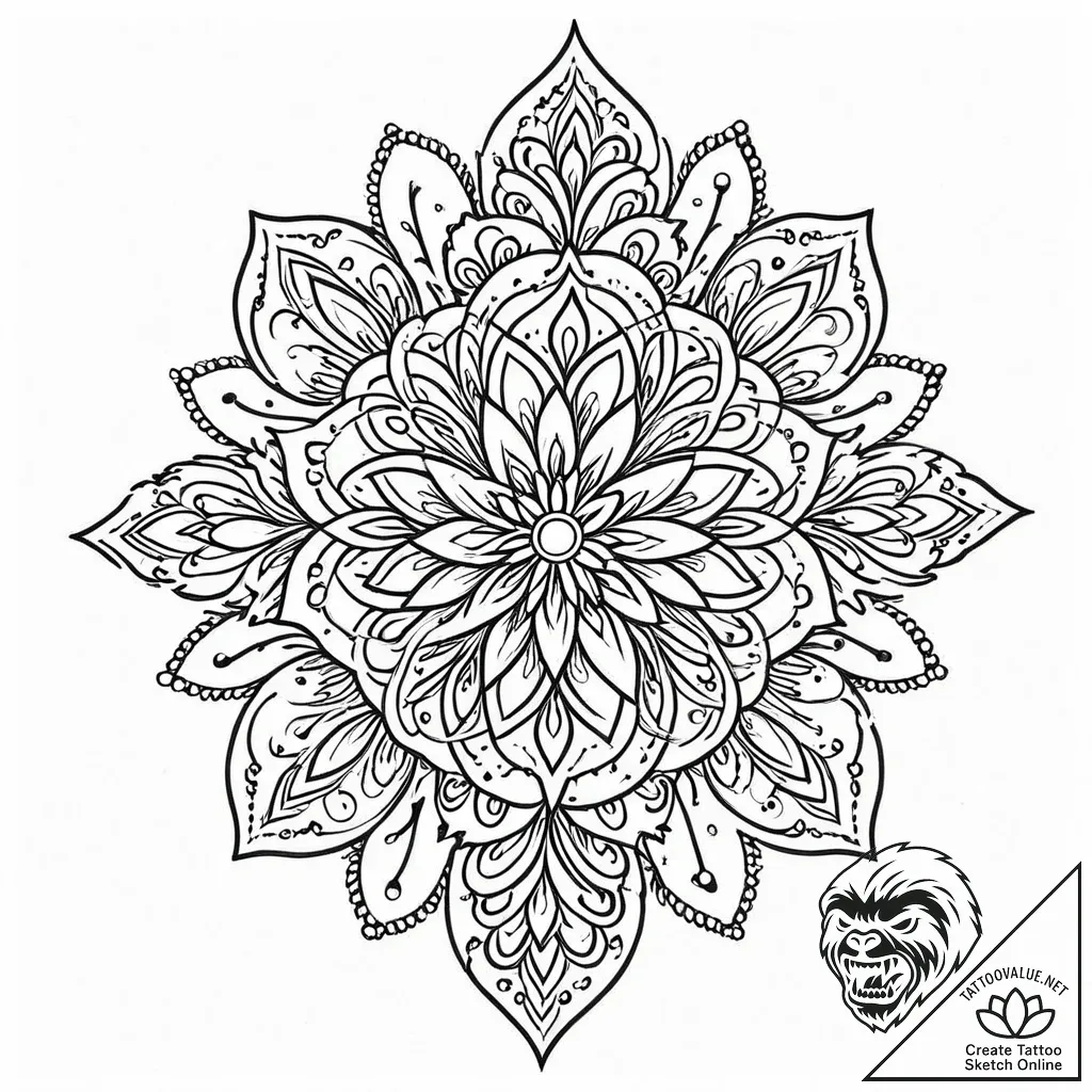 Y, tattoo flash sheet design, on a clean whit... - style Jaeger Mini - tattoo sketch (16.11.2025 06:42)