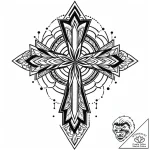 Tattoo sketch a “level up” icon with abstract… – style Jaeger Mini – tattoo sketch (16.11.2025 07:21)