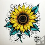 Tat tattoo sketch, bold neotraditional sunflo… – style Jaeger Simple – tattoo sketch (16.11.2025 07:57)