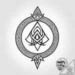 The great rune from elden ring, tattoo drawin… – style Jagger Old – tattoo sketch (16.11.2025 08:46)