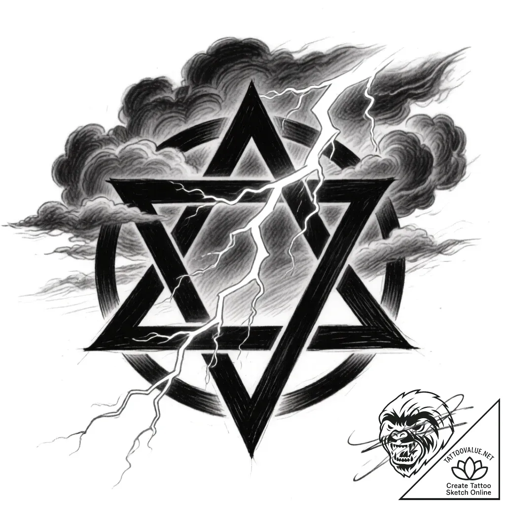 Tattoo sketch: a kolovrat emerging from a sto... - style Flux Inscriptions - tattoo sketch (16.11.2025 09:12)