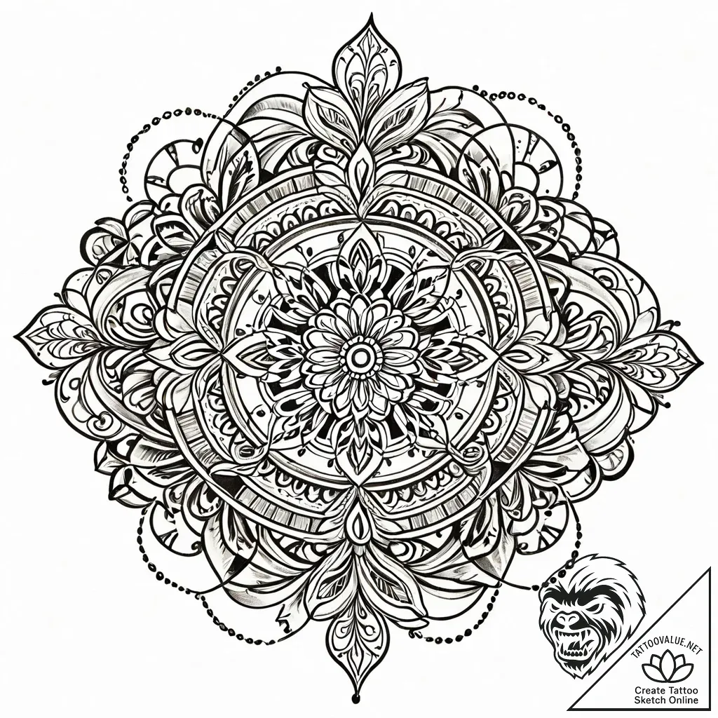 Tat tattoo sketch, designer’s hand sketching... - style Jaeger Mini - tattoo sketch (16.11.2025 09:22)