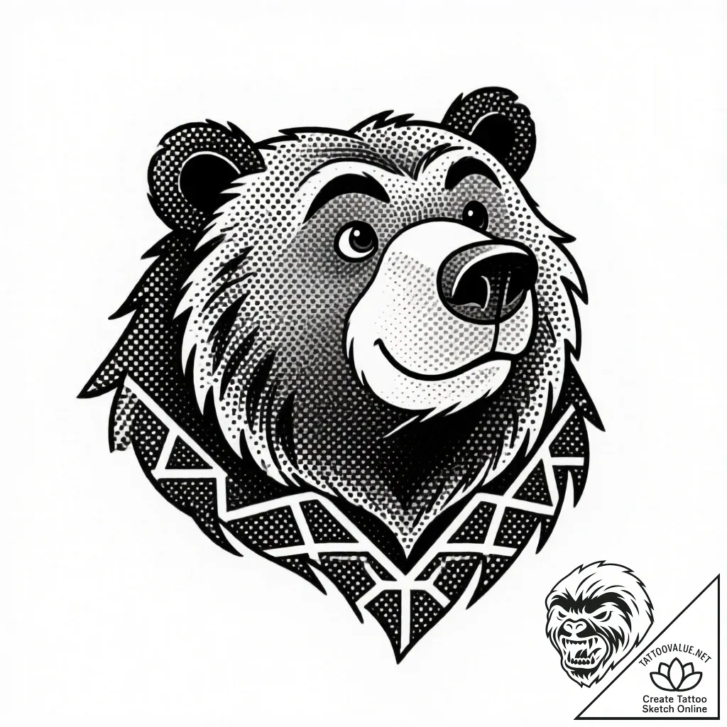 братец медвежонок (brother bear, 2003), artis... - style Flux Inscriptions - tattoo sketch (16.11.2025 09:32)